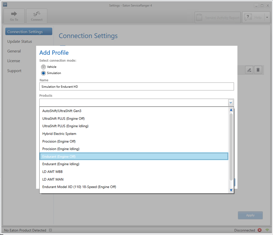 Custom Communication Adapter Profiles - Eaton ServiceRanger 4